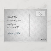 アクアウィンターウェディングありがとう ポストカード (裏面)