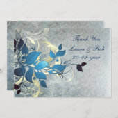 アクアウィンターウェディングありがとう 招待状