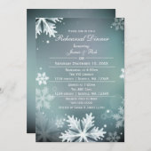 アクアウィンターリハーサルディナー招待状 招待状 (正面/裏面)