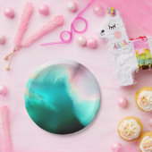 アクアウェーブ紙プレート ペーパープレート (パーティー)