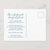 アクアウォッシュハートのキャンセルを計画結婚に更新 案内ポストカード (裏面)