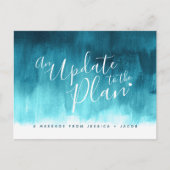 アクアウォッシュハートのキャンセルを計画結婚に更新 案内ポストカード (正面)