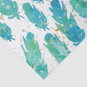 アクアウォーターの色の羽 薄葉紙 (詳細)