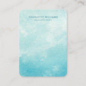 アクアウォーターカスタムカラージュエリー表示カード 名刺 (正面)