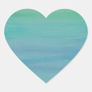 アクアウォーターカラーシール ハートシール