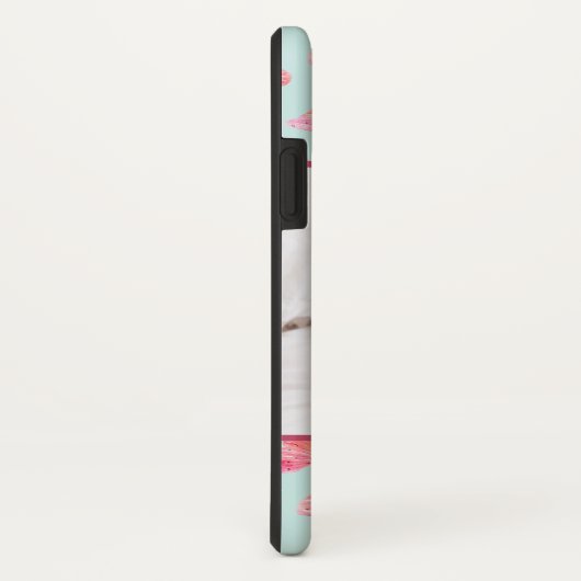 アクアウォーターカラーバタフライモノグラム写真 Case-Mate iPhoneケース (裏面/右)