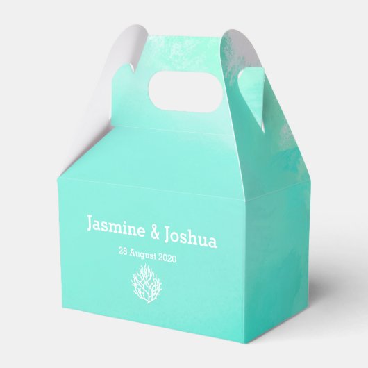 アクアウォーターカラービーチサンゴ結婚礁 フェイバーボックス (正面サイド)