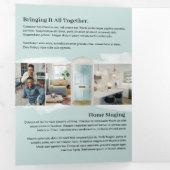 アクアウォーターカラーフロントドアエテ実在ートマーケティング 三つ折りカード (内部最初)