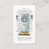 アクアウォーターカラーフロントドアリース実在エテート 名刺 (正面)