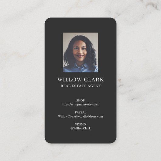 アクアウォーターカラーフロントドアリース実在エテート 名刺 (裏面)