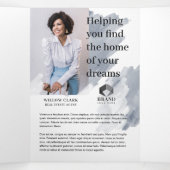 アクアウォーターカラーフロントドア実在エステートマーケティング 三つ折りカード (内部中)