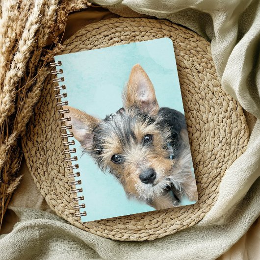 アクアウォーターカラーペットフォト ノートブック