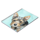 アクアウォーターカラーペットフォト ノートブック (左側)