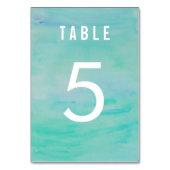 アクアウォーターカラー テーブルナンバー (裏面)