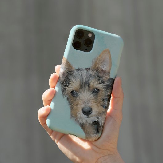 アクアウォーターカラーIphoneカバーと犬の画像 Case-Mate iPhoneケース