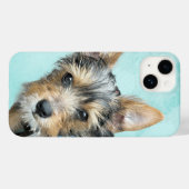 アクアウォーターカラーIphoneカバーと犬の画像 Case-Mate iPhoneケース (裏面 (横))