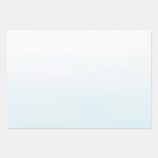 アクアウォーターグラデーション色 ラッピングペーパーシート (正面3)