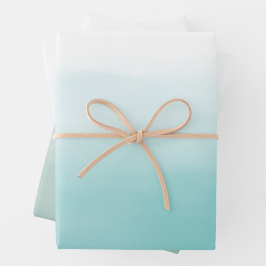 アクアウォーターグラデーション色 ラッピングペーパーシート (インサイチュ)