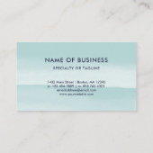 アクアウォーター洗剤 – ミニマルモダンリスト 名刺 (裏面)