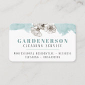 アクアウォーター色清掃サービス名刺 名刺 (正面)