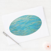 アクアウォーター 楕円形シール (封筒)