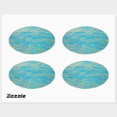 アクアウォーター 楕円形シール (シート)