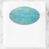 アクアウォーター 楕円形シール (バッグ)