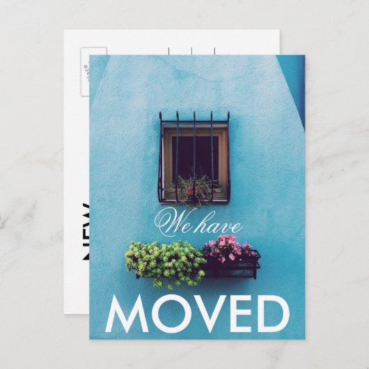 アクアウォール鮮やかを移動 案内ポストカード (正面/裏面)