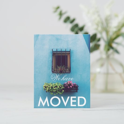 アクアウォール鮮やかを移動 案内ポストカード (スタンド正面)