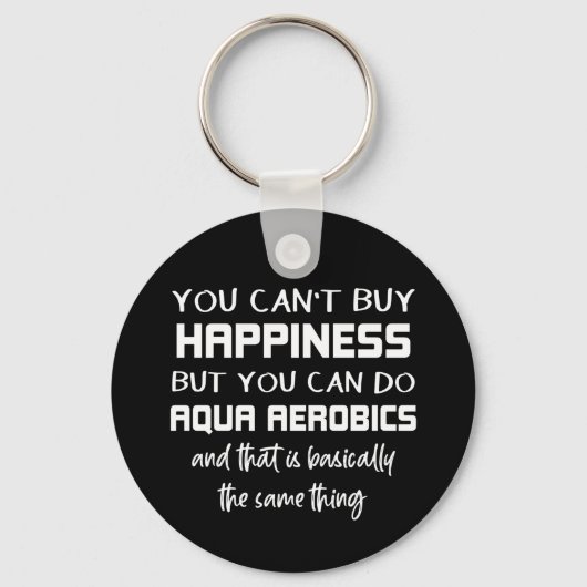 アクアエアロビクスはハピネスおもしろいウォーターエアロビクス キーホルダー (正面)