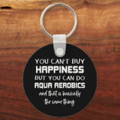 アクアエアロビクスはハピネスおもしろいウォーターエアロビクス キーホルダー (正面)