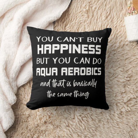 アクアエアロビクスはハピネスおもしろいウォーターエアロビクス クッション (ブランケット)