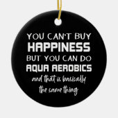 アクアエアロビクスはハピネスおもしろいウォーターエアロビクス セラミックオーナメント (正面)