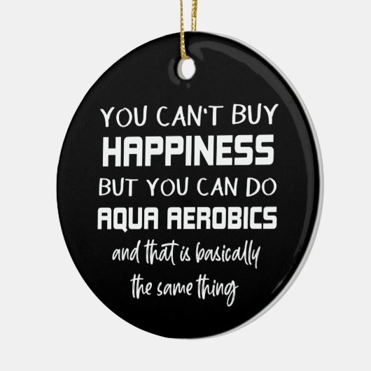 アクアエアロビクスはハピネスおもしろいウォーターエアロビクス セラミックオーナメント (左)