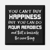 アクアエアロビクスはハピネスおもしろいウォーターエアロビクス マグネット (正面)