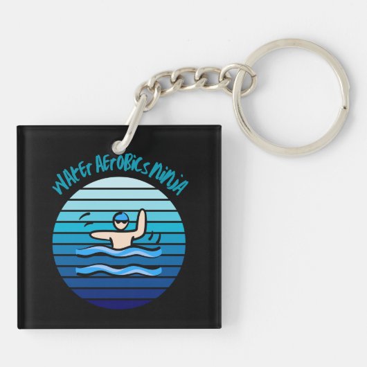 アクアエアロビクス水エアロビクス キーホルダー (裏面)