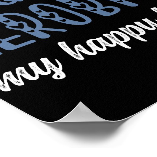 アクアエアロビクス私の幸せな時間ウォーターエアロビクスのギフト ポスター (角)