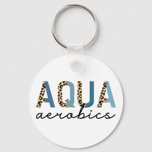アクアエアロビックスチエタプリントウォーターエアロビクスギフト キーホルダー (正面)