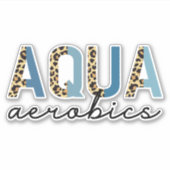 アクアエアロビックスチエタプリントウォーターエアロビクスギフト シール (正面)