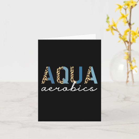 アクアエアロビックスチーテプリントアクアエアロビックスギフト カード (黄色い花)