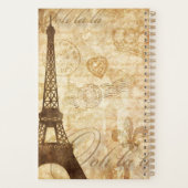 アクアエッフェルタワーパリカントフランスのリースクリプト プランナー手帳 (裏面)