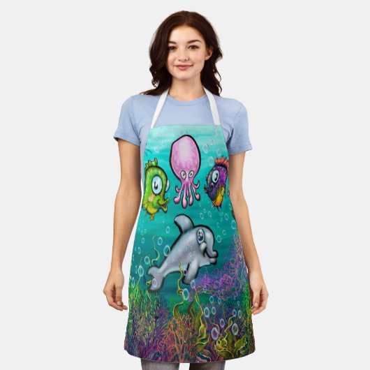 アクアエプロンベビー エプロン (着用した状態)