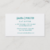 アクアエラランニングンドスタイルV63G 名刺 (裏面)