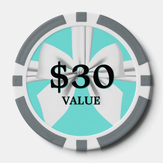 アクアエレガントなティファニーの誕生日トークン記念品 ポーカーチップ (正面)