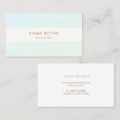 アクアエレガントグモダン・グリーングラデーション美しい 名刺 (正面/裏面)