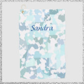 アクアエレガントグレイと白抽象芸術幾何学模様 ゴルフタオル