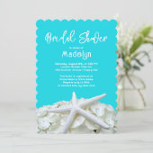アクアエレガントスタフィッシュアジサイブライダルシャワー 招待状 (スタンド正面)