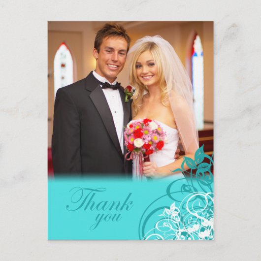 アクアエレガントスワ結婚ーズの感謝してい君のハグ ポストカード (正面)