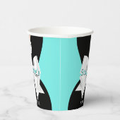 アクアエレガントティール(緑がかった色)グラムティファニーベビーシャワー 紙コップ (右)