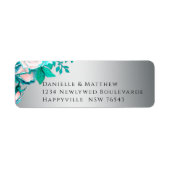 アクアエレガントバラオンシルバー結婚ズ ラベル (正面)